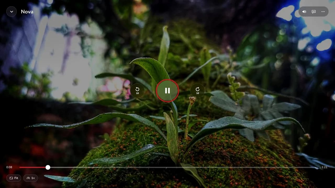 المشغّل — demo app screen